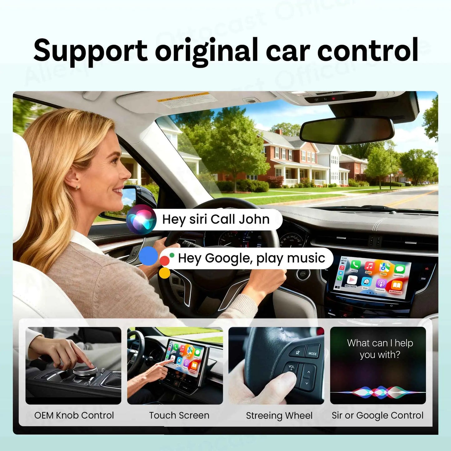 OTTOCAST Cabin Care Wireless CarPlay Adapter for iPhone
