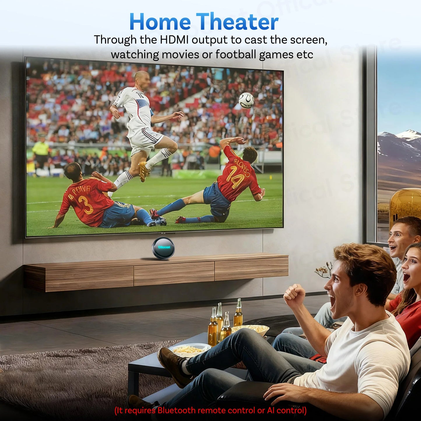 OTTOCAST P3 PRO Android 13 AI Box with HDMI & Wireless CarPlay