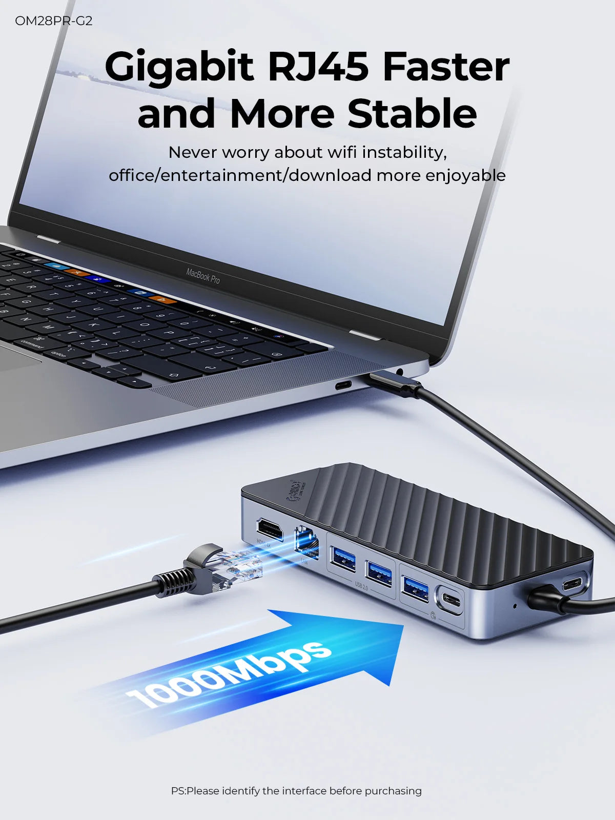 RICO USB‑C Hub Docking Station with M.2 NVMe/SATA SSD Enclosure
