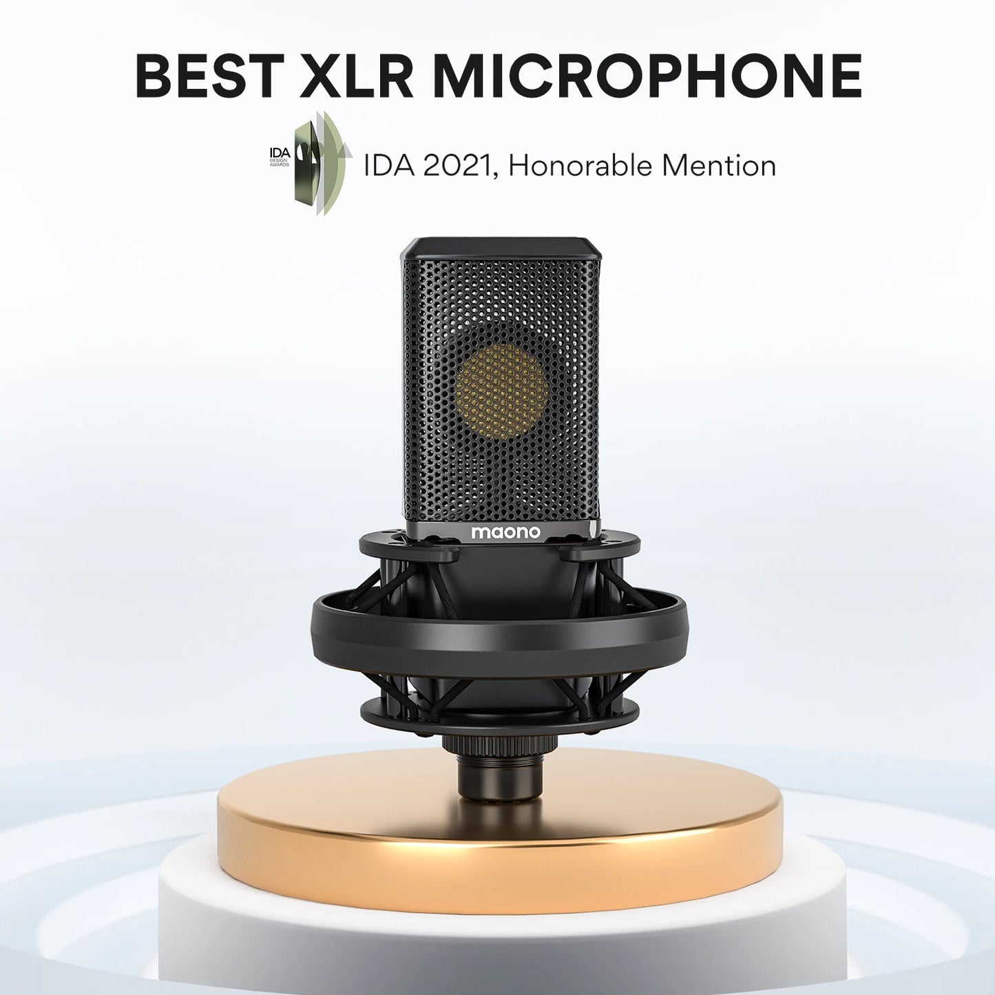 Maono PM500T – XLR Large‑Diaphragm Condenser Microphone | 34 mm Cardioid Studio Mic for Recording, Podcasting, Streaming & DJ Production
