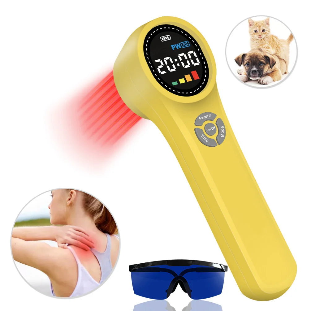 Professional Triple-Wavelength Cold Laser Therapy Device – 660nm, 810nm & 980nm