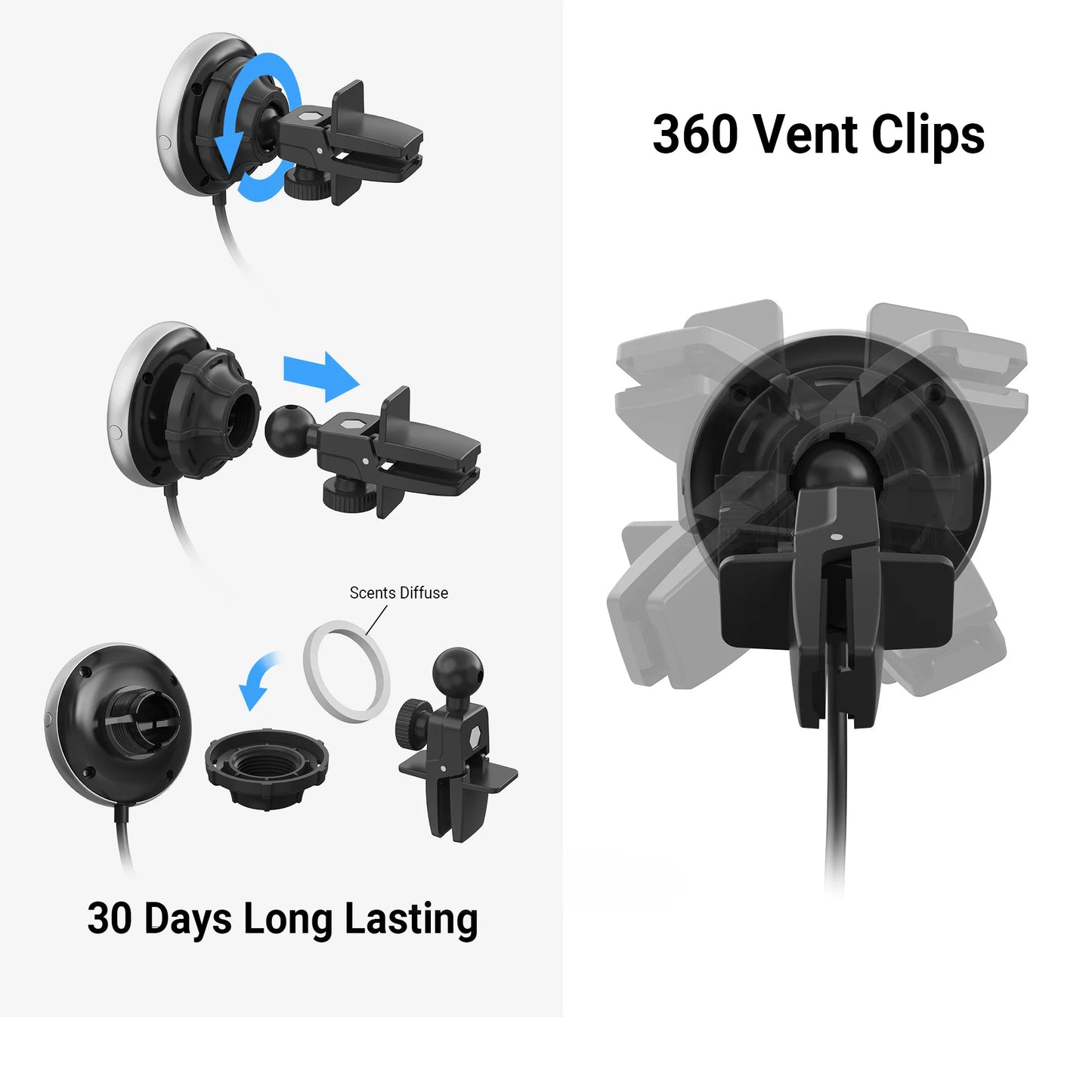 OTTOCAST CarPlay Clip Wireless Adapter & Air Freshener