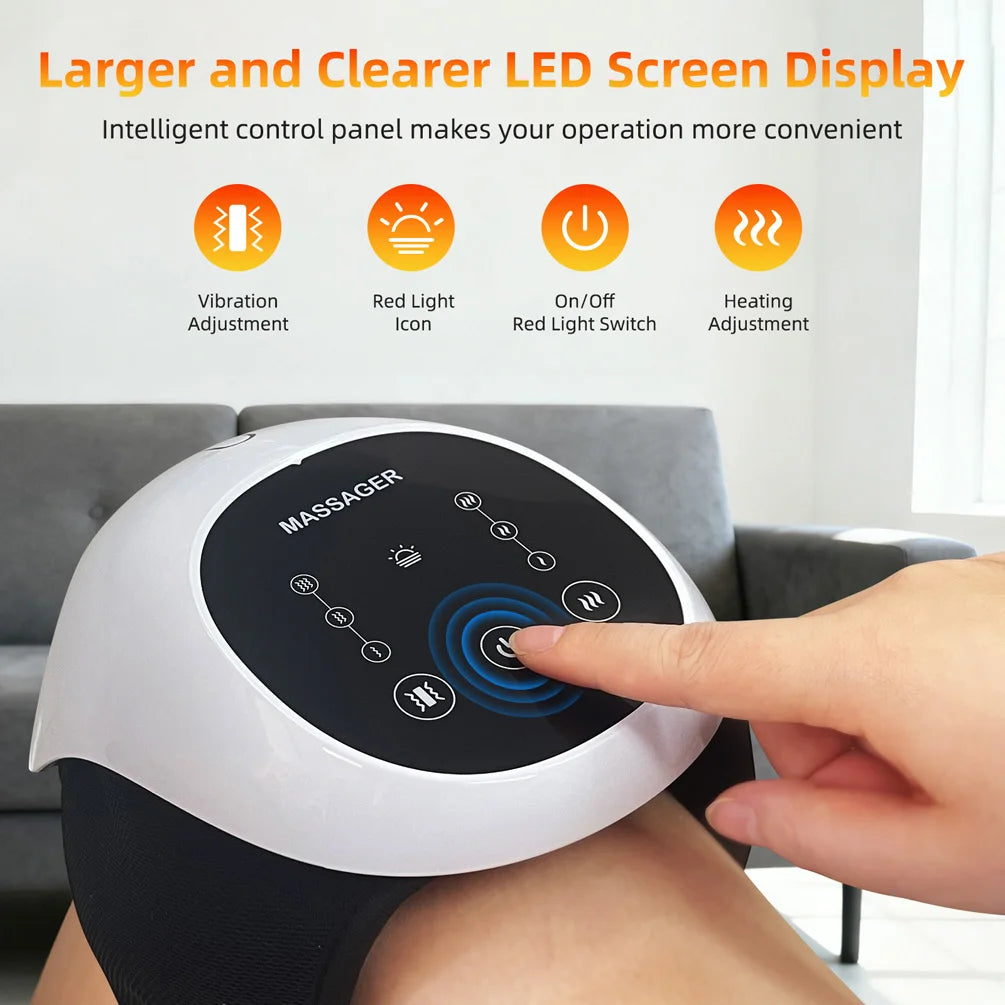Red Light Therapy Knee Massager Vibration Hot Compress Massager Knee Elbow Shoulder Joints Pain Muscle Relaxing Physiotherapy