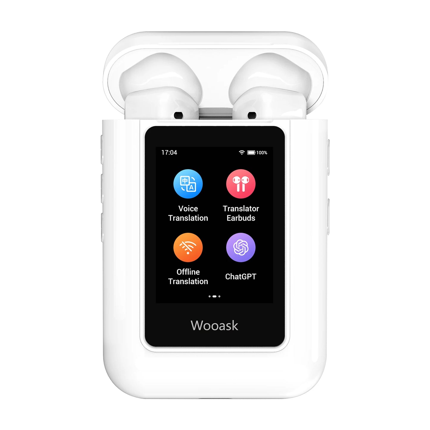 Wooask A8 ChatGPT Translator Earbuds 144 Languages No App Needed