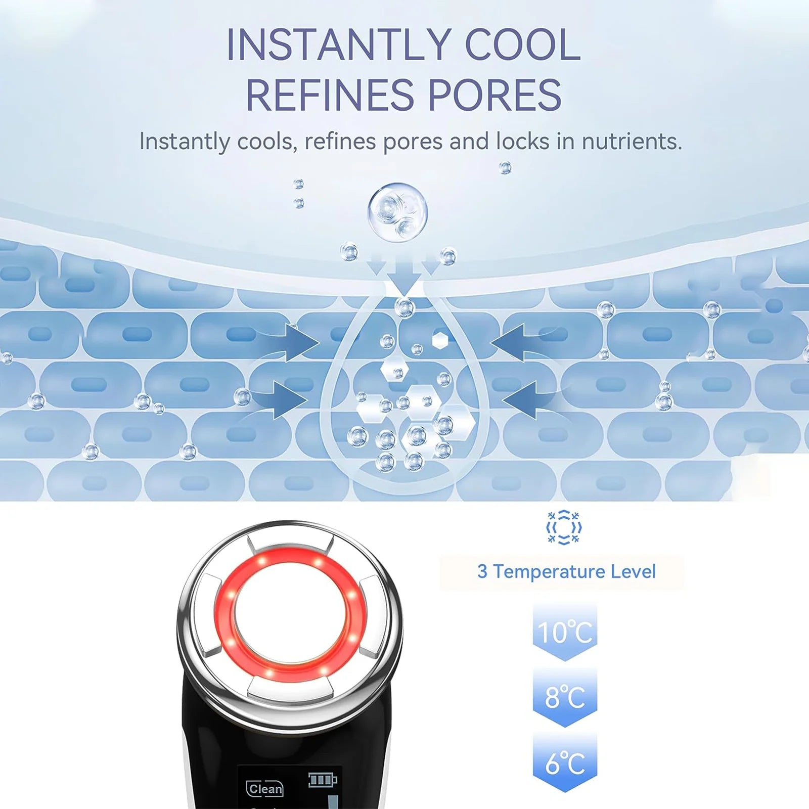 ANLAN EMS Facial Massager | Microcurrent Lifting, Hot/Cold, Deep Cleansing