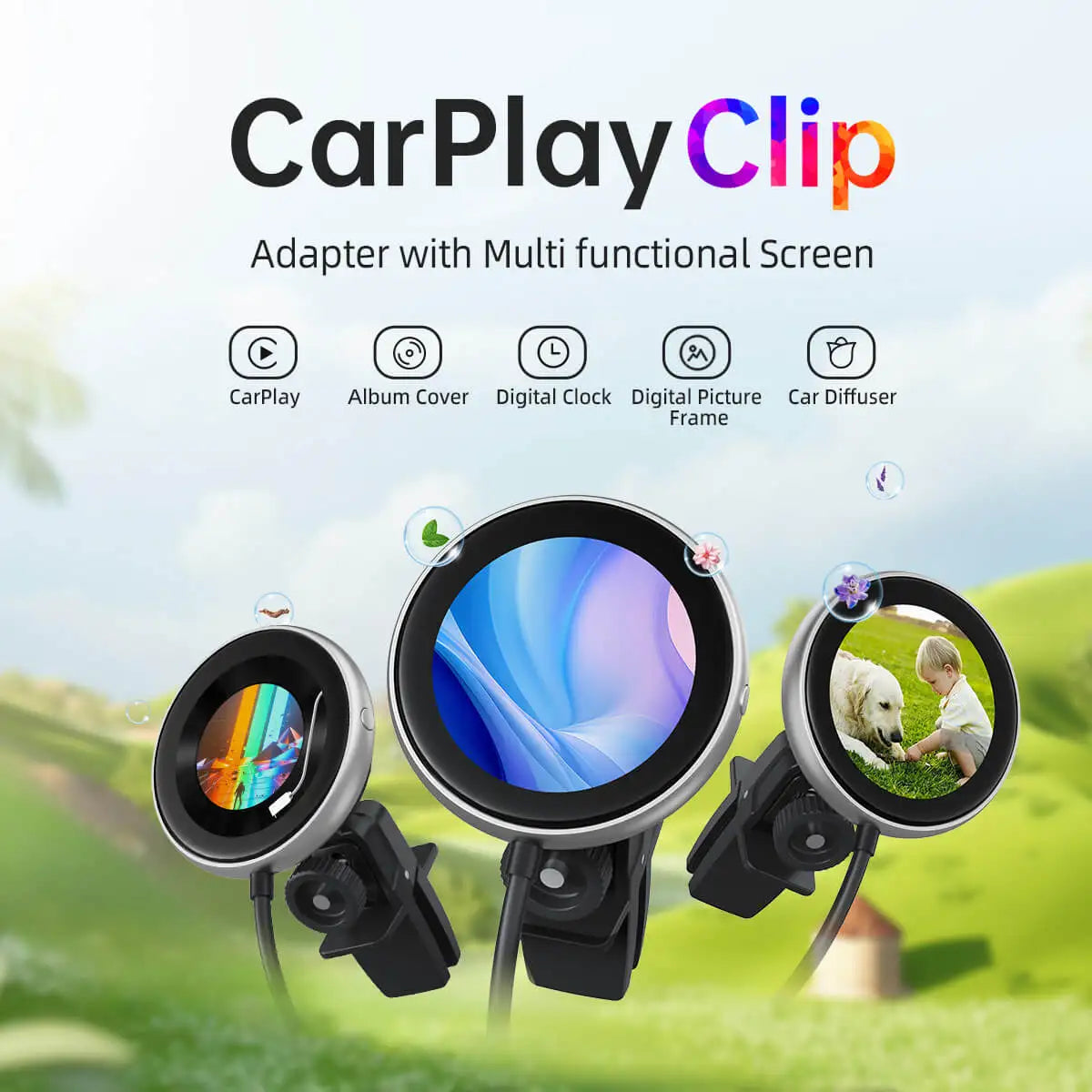 OTTOCAST CarPlay Clip Wireless Adapter & Air Freshener