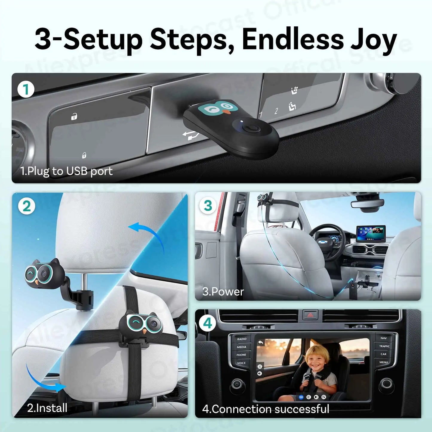 OTTOCAST Cabin Care Wireless CarPlay Adapter for iPhone