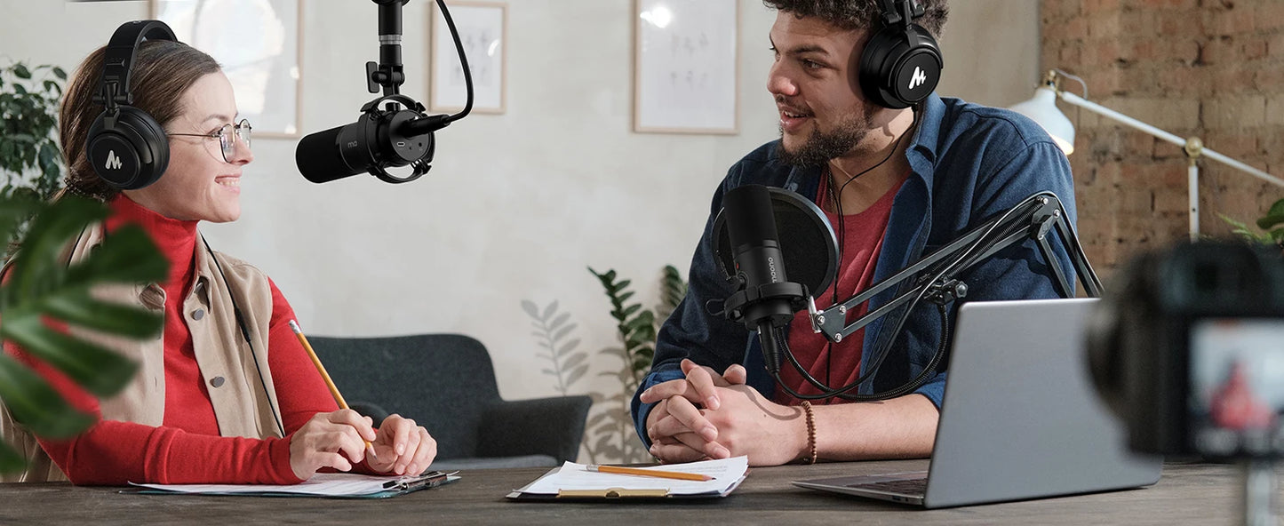 Maono PD200X – XLR/USB Dynamic Microphone | Metal Gaming & Streaming Mic with Software Control