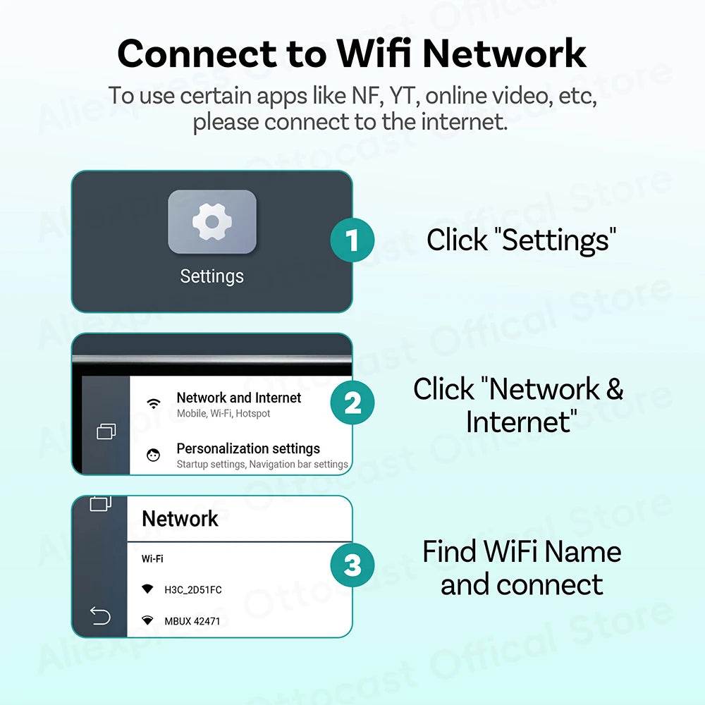 OTTOCAST Play2Video Express Wireless CarPlay Video AI Box