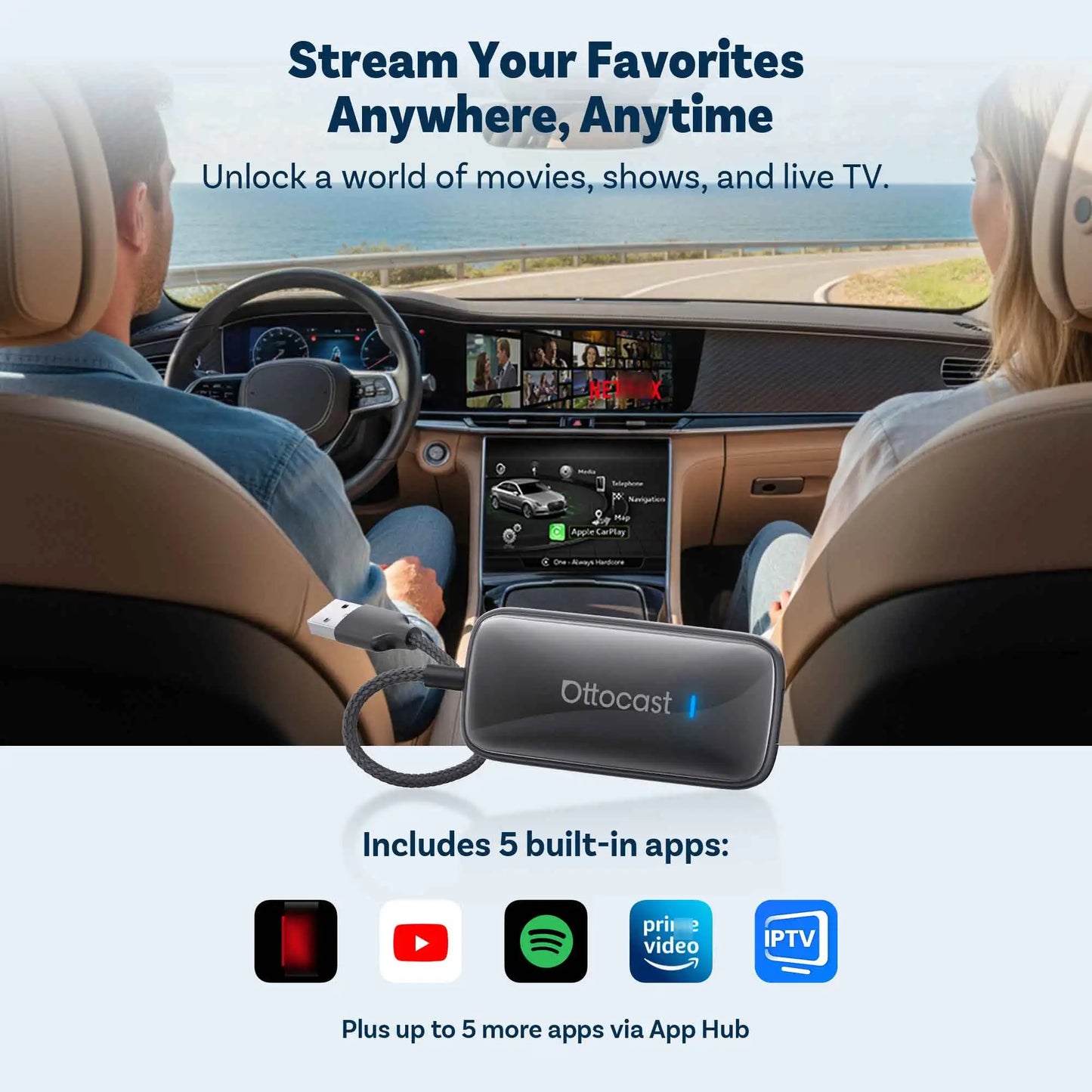 OTTOCAST Play2Video Ultra/Express Wireless CarPlay AI Box