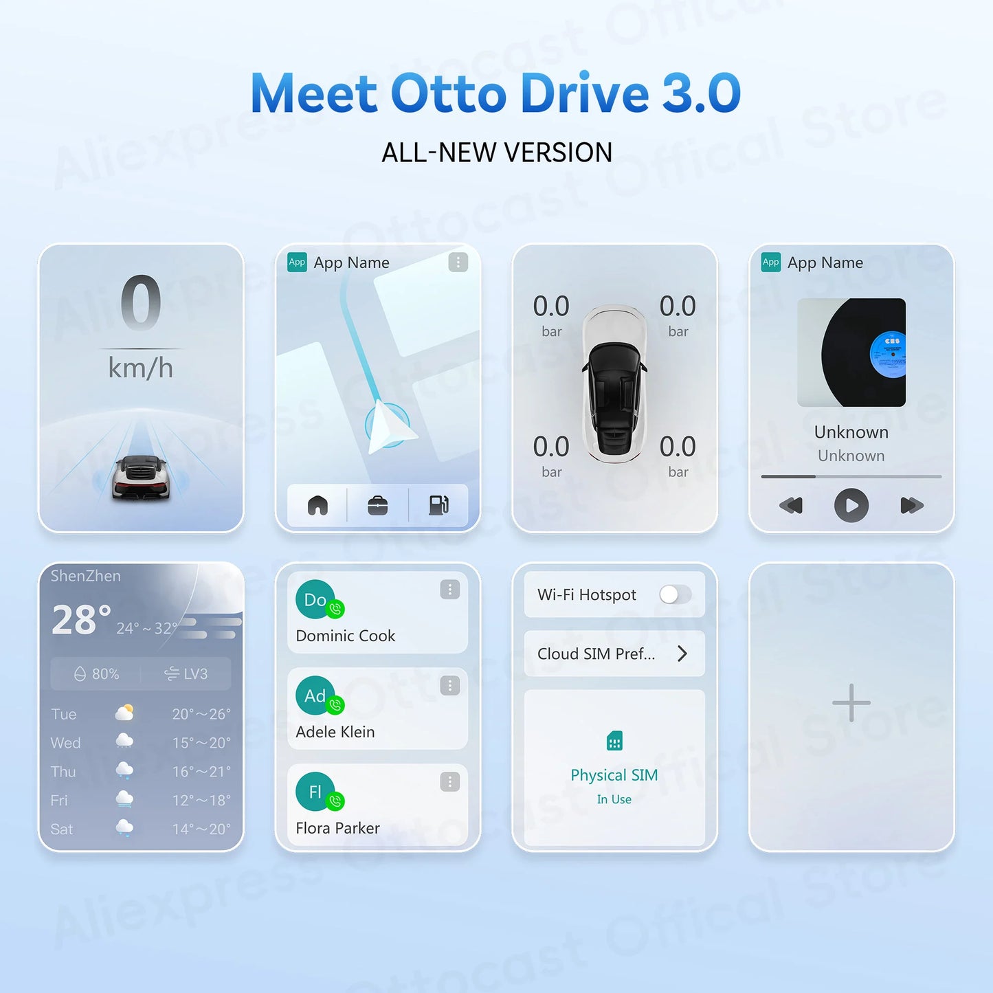 OTTOCAST P3 PRO AI Box with HDMI & Wireless CarPlay