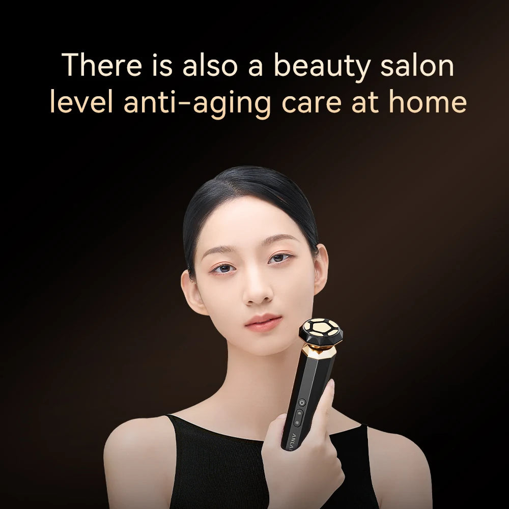ANLAN RF Skincare Pro | 18K Gold, Hot/Cold, EMS Lifting Facial Device