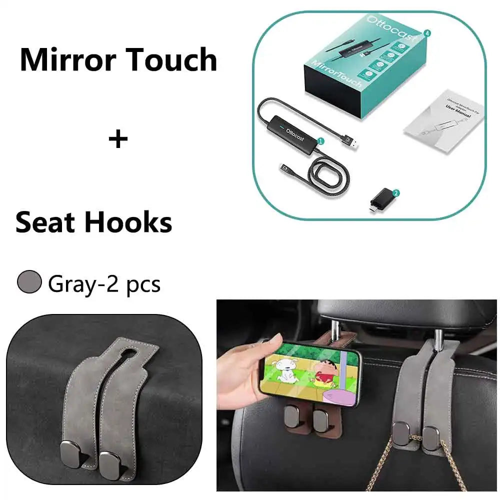 OTTOCAST Mirror Touch Bi‑Mirroring & Wireless CarPlay Adapter
