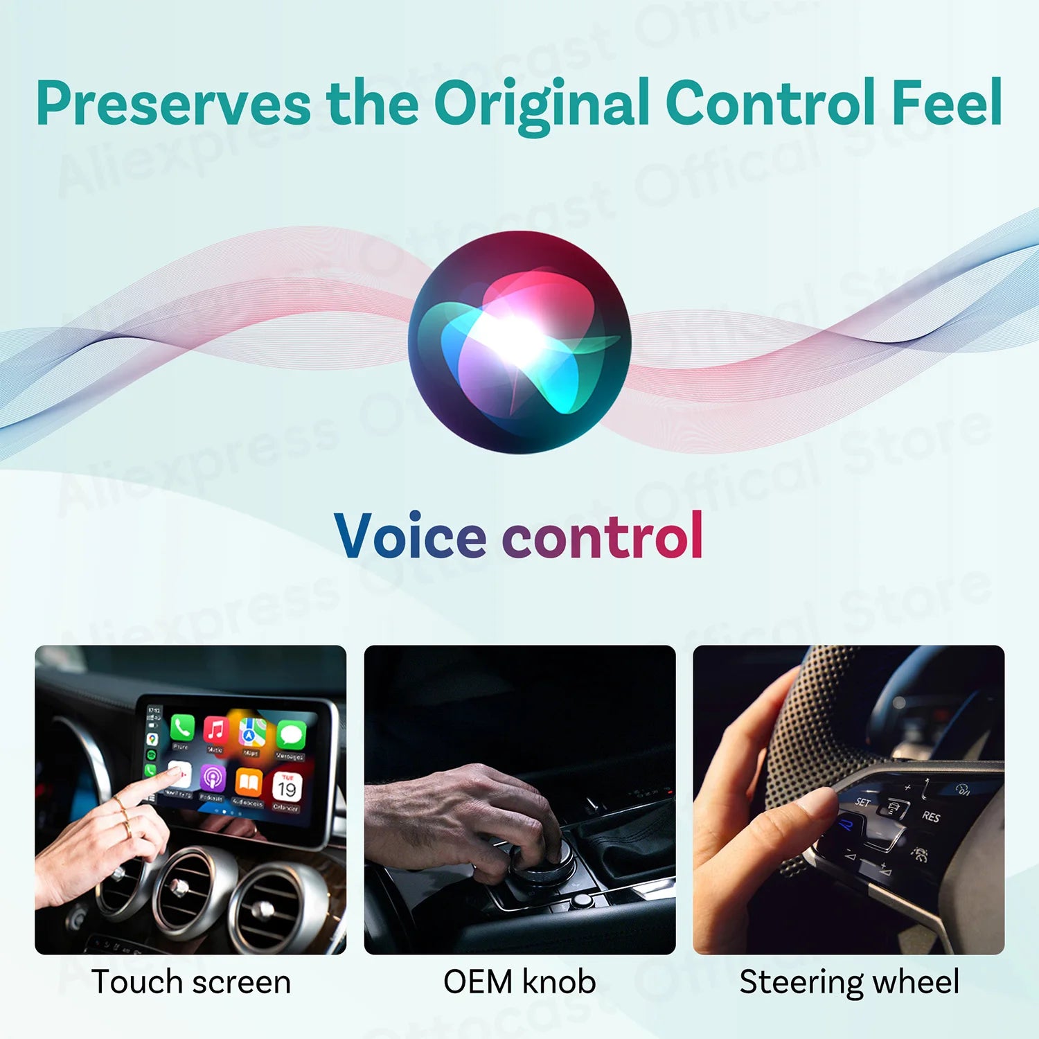 OTTOCAST Cube MINI Slim Wireless CarPlay & Android Auto Adapter