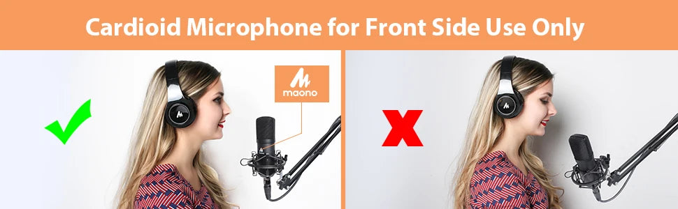 Maono A03Pro – XLR Condenser Studio Microphone Kit | Professional Cardioid Mic for Podcasting, Streaming & Recording