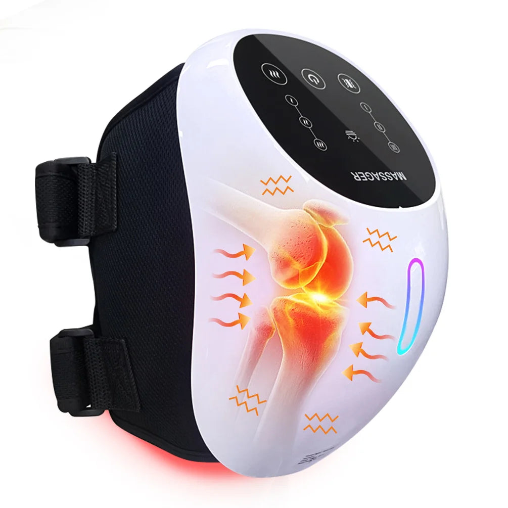 Red Light Therapy Knee Massager Vibration Hot Compress Massager Knee Elbow Shoulder Joints Pain Muscle Relaxing Physiotherapy