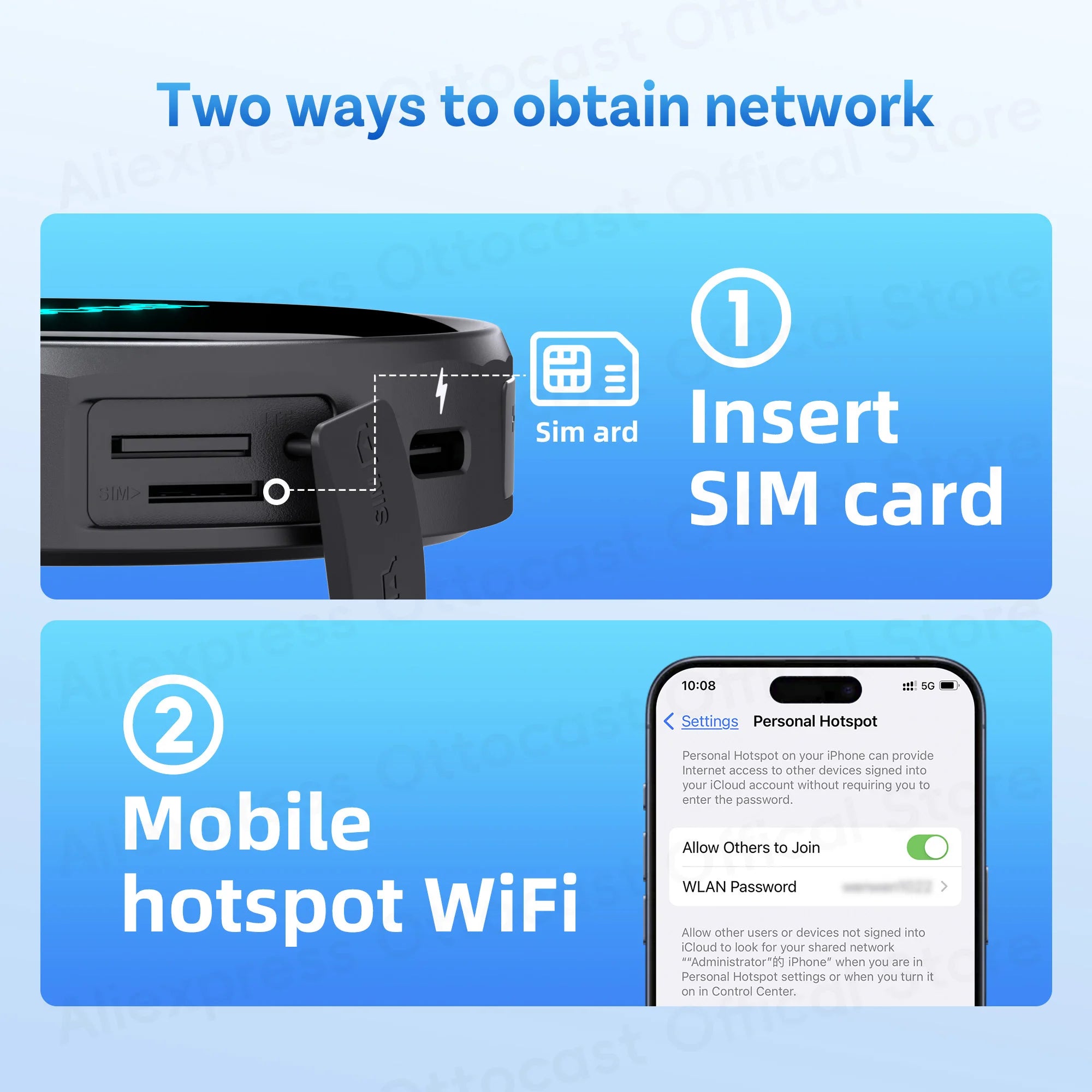 OTTOCAST P3 PRO Android 13 AI Box with HDMI & Wireless CarPlay