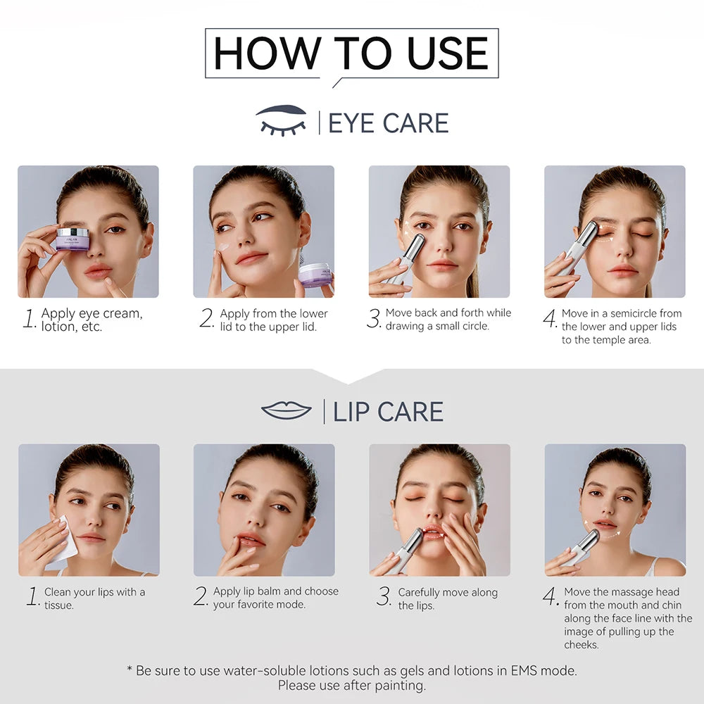 ANLAN EMS Eye Beauty Device | Microcurrent, Red/Blue LED, Eye Bags & Dark Circles