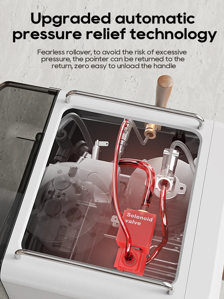 Kavni aparat HiBREW Semi Automatic Espresso z možnostjo DIY, tlak 20 barov, nastavljiva temperatura za kapučino in latte H10plus