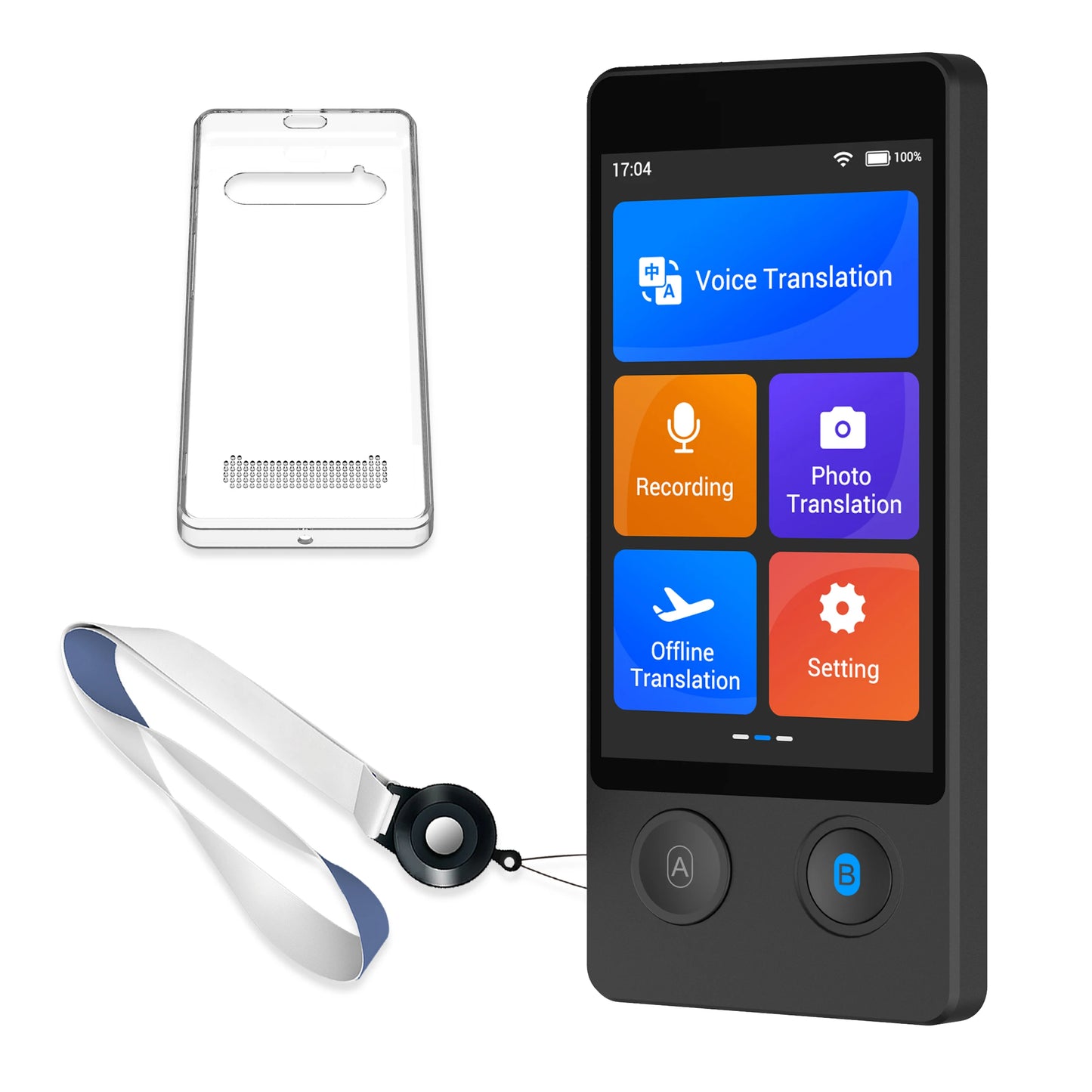 Wooask W12 Translator Device 144 Languages Offline Real-Time