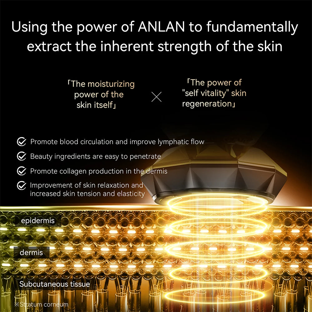 ANLAN RF Skincare Pro | 18K Gold, Hot/Cold, EMS Lifting Facial Device