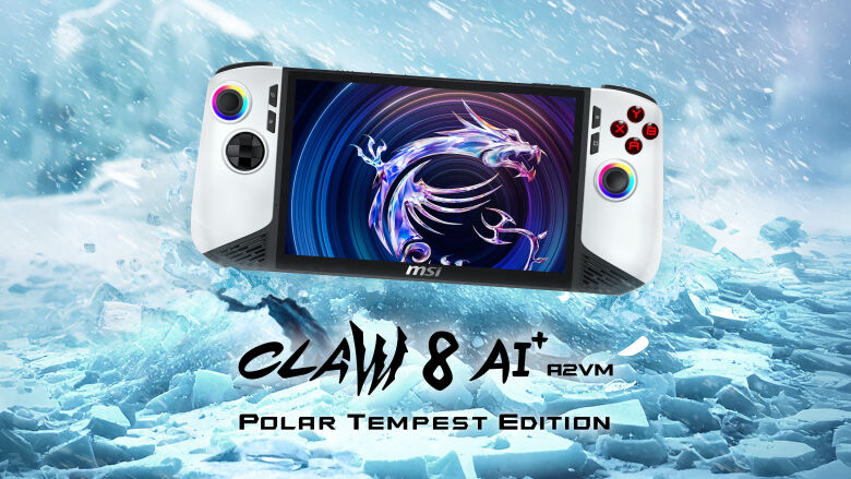 MSI Claw 8 AI Gaming Console - 8-Inch Polar Tempest Edition with 120 Hz Display and 2 TB SSD for Ultimate Gaming Performance - Limetastore