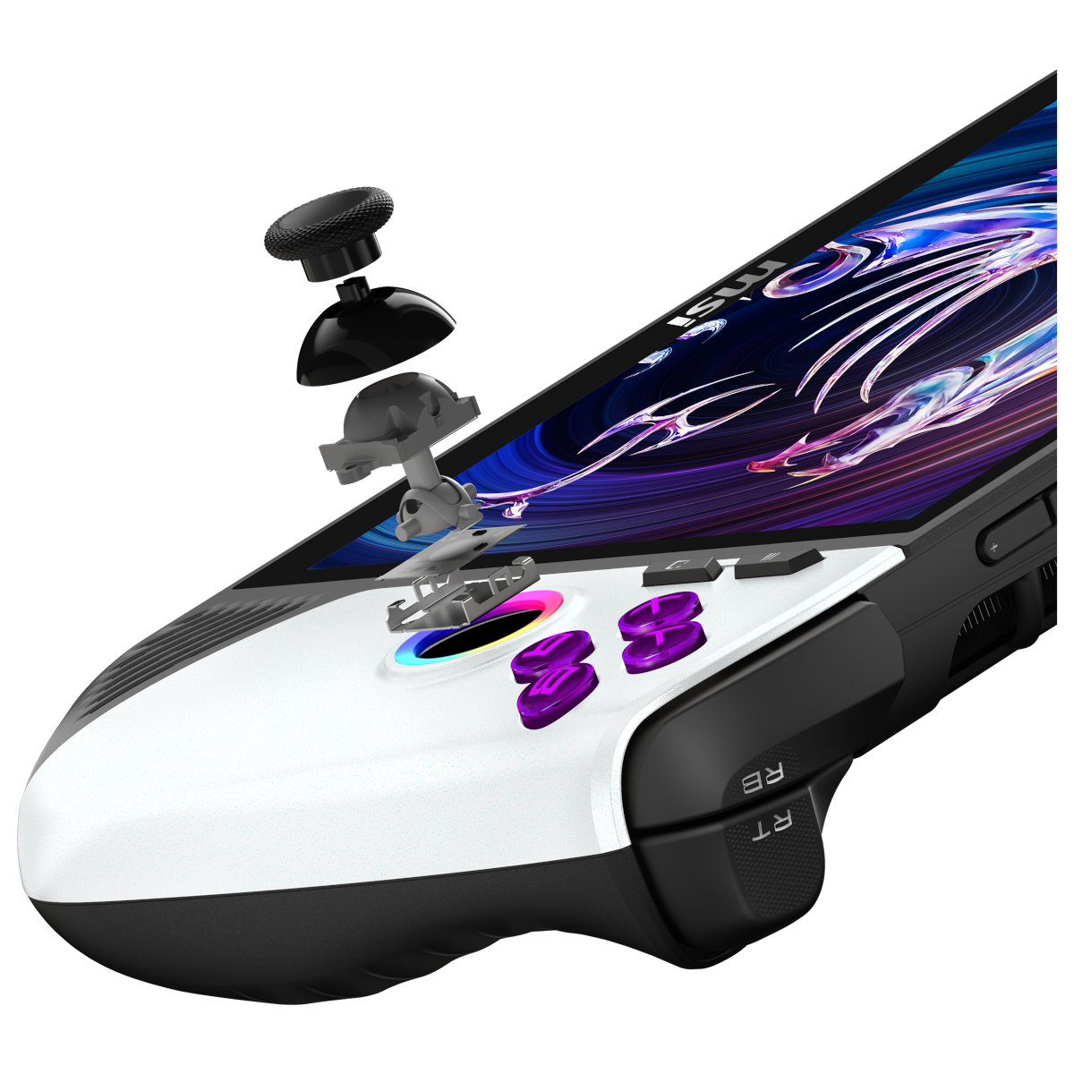 MSI Claw 8 AI Gaming Console - 8-Inch Polar Tempest Edition with 120 Hz Display and 2 TB SSD for Ultimate Gaming Performance - Limetastore