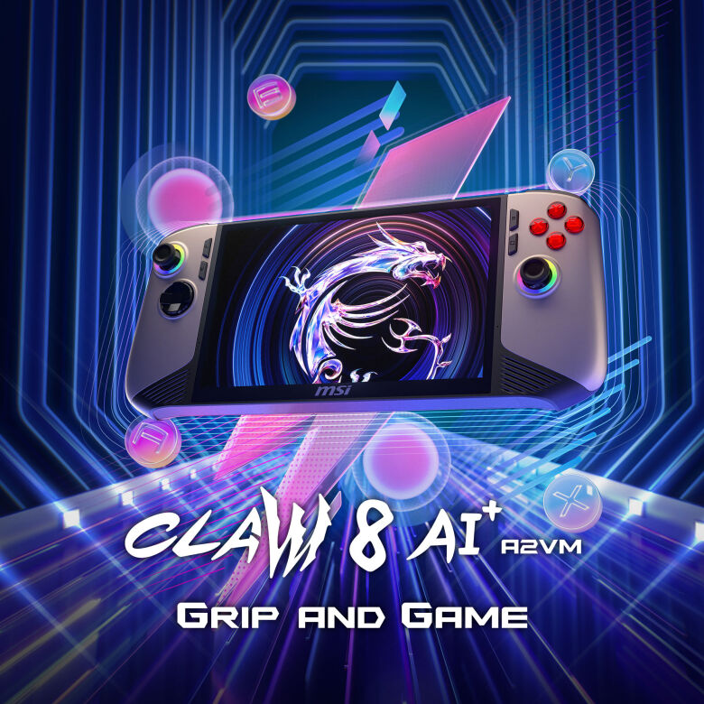 MSI Claw 8 AI Gaming Console - 8-inch Display, 120 Hz, 32 GB RAM - Limetastore