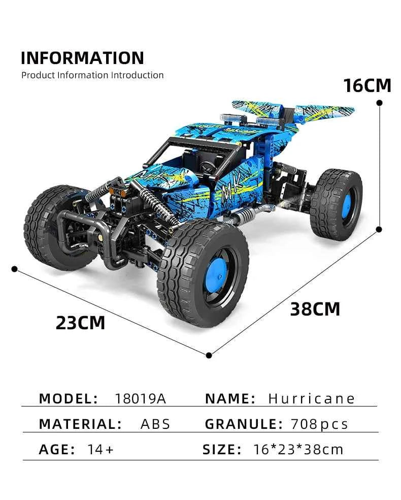 Mould King 18019B Motorized Hurricane Off‑Road Vehicle — Technical Building Block Car for Kids & Collectors - Limetastore
