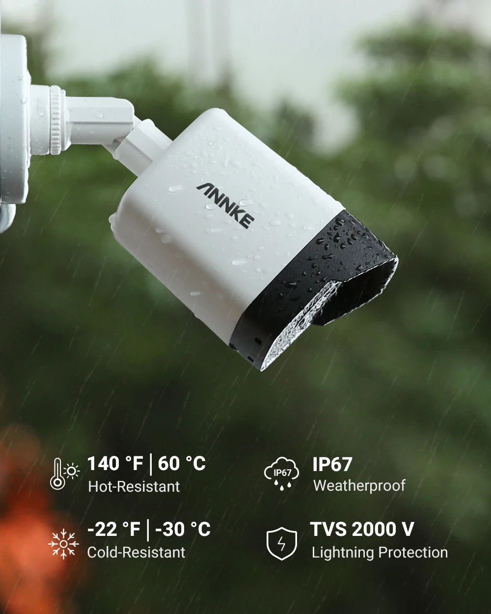 ANNKE H500 5MP PoE CCTV sistem | 16-kanalni H.265+ NVR, 16× IP67 kamere, avdio vhod