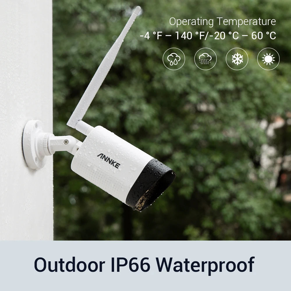 ANNKE 3MP IP Security Camera System | Smart IR, H.265, 100 ft Night Vision