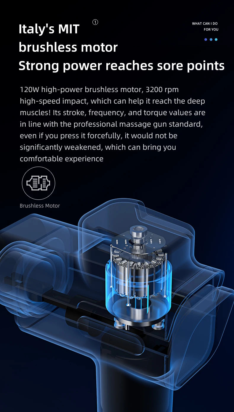 Booster M2‑D – Pištola za globinsko tolkalno masažo | Masažer za vrat in hrbet
