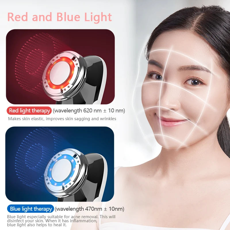 ANLAN EMS Facial Massager | LED, Hot/Cold, Lifting & Deep Cleaning