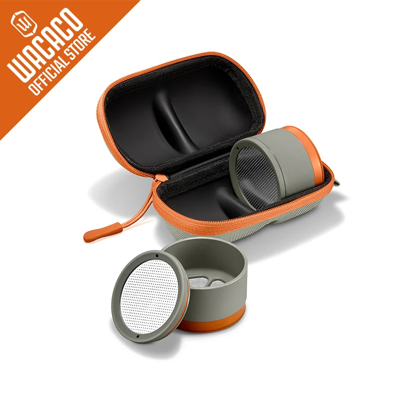 Wacaco Pipamoka Filter Baskets Set – Dual Ground Coffee Baskets with Protective Travel Case