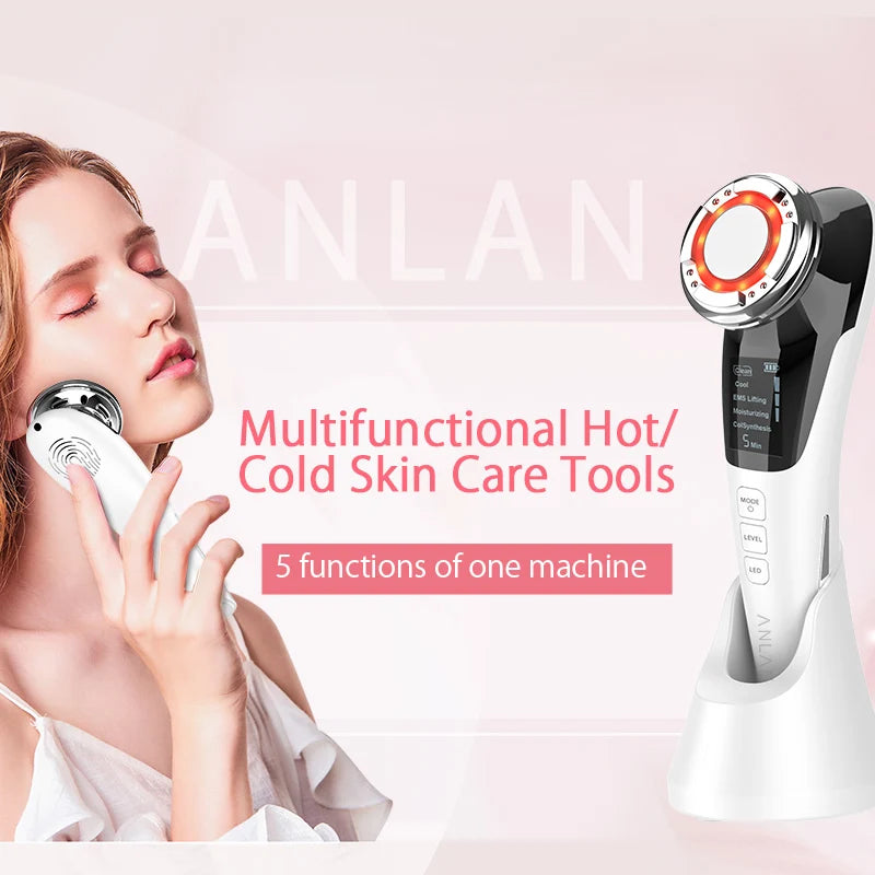 ANLAN EMS Facial Massager | LED, Hot/Cold, Lifting & Deep Cleaning