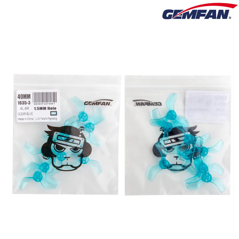 Gemfan 1635 40mm 3-Blade Propeller 1.5mm for Cetus Pro Whoop (8/16pcs)