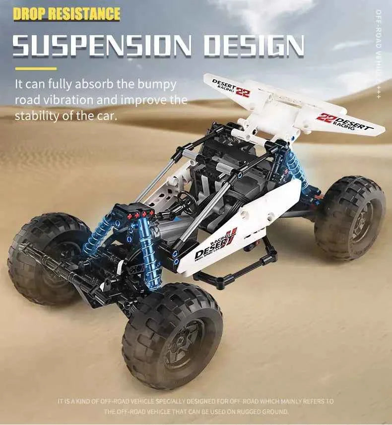Mould King 18001 Technical MOC‑1812 PF Buggy 2 Desert Car - Limetastore
