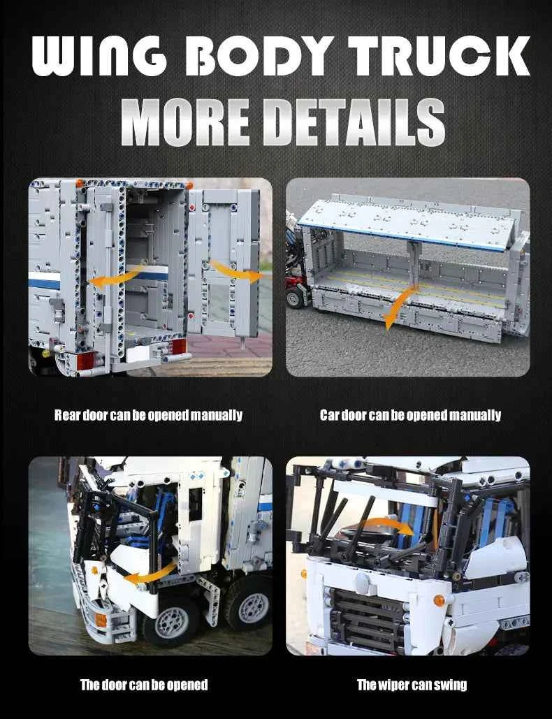 Mould King 13139 ARAKAWAS Tow Wing Body Container Truck - Limetastore
