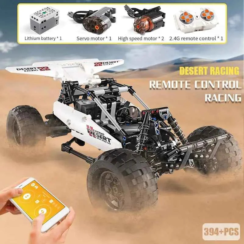 Mould King 18001 Technical MOC‑1812 PF Buggy 2 Desert Car - Limetastore