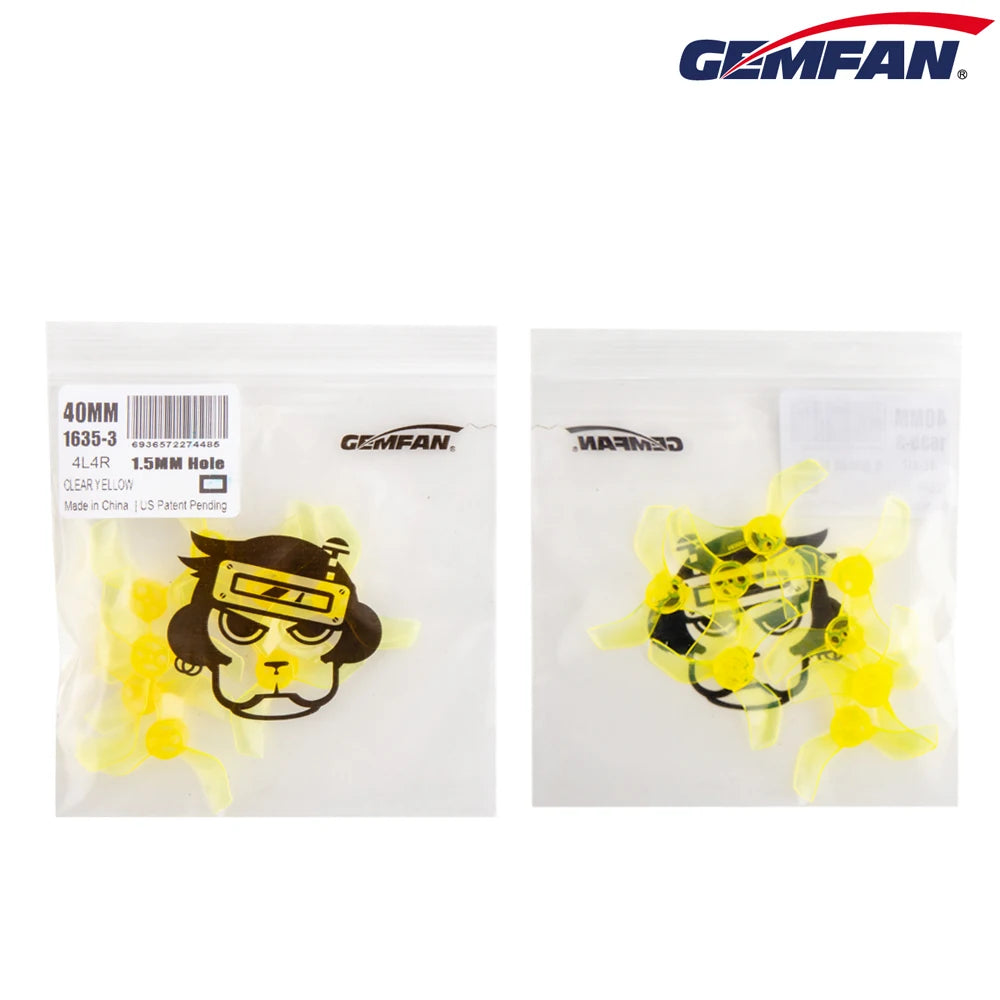 Gemfan 1635 40mm 3-Blade Propeller 1.5mm for Cetus Pro Whoop (8/16pcs)
