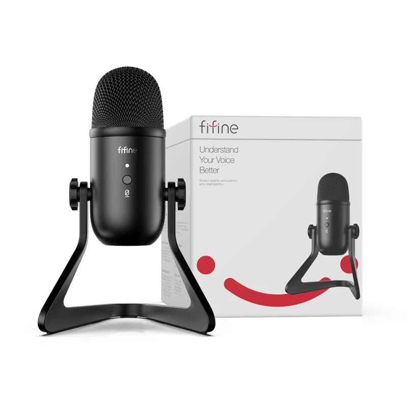 FIFINE K687 USB Condenser Microphone | Professional Recording & Streaming Mic