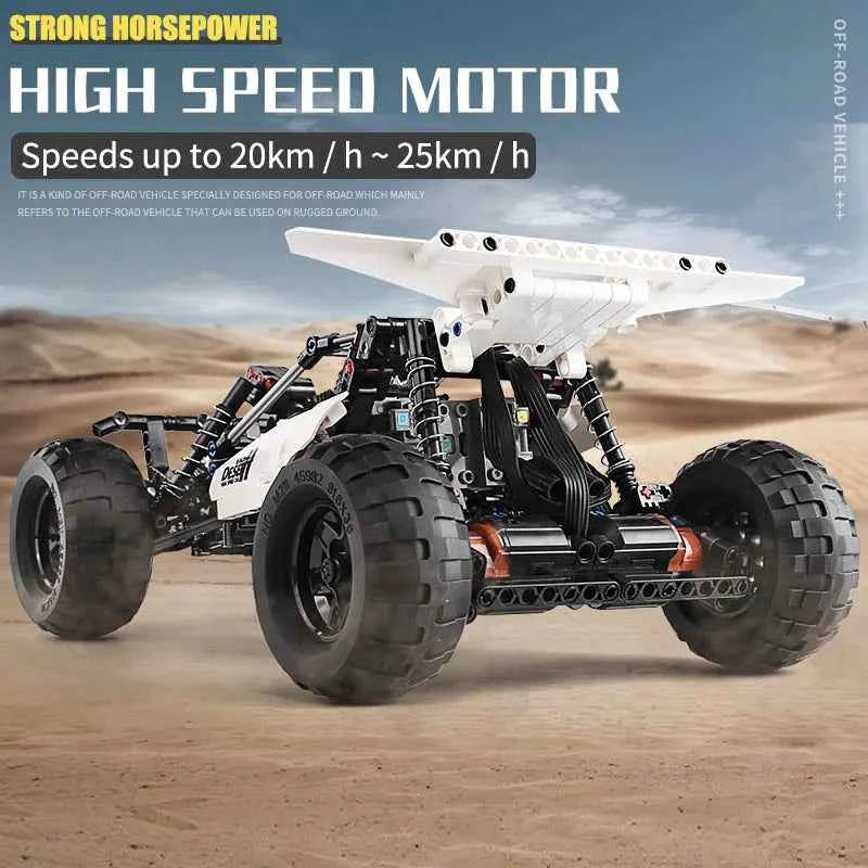 Mould King 18001 Technical MOC‑1812 PF Buggy 2 Desert Car - Limetastore