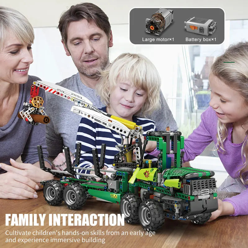 Mould King 19006 APP‑Controlled Pneumatic Forest Machine – Technical Engineering Truck MOC‑32456 Building Block Set for Kids & Collectors - Limetastore