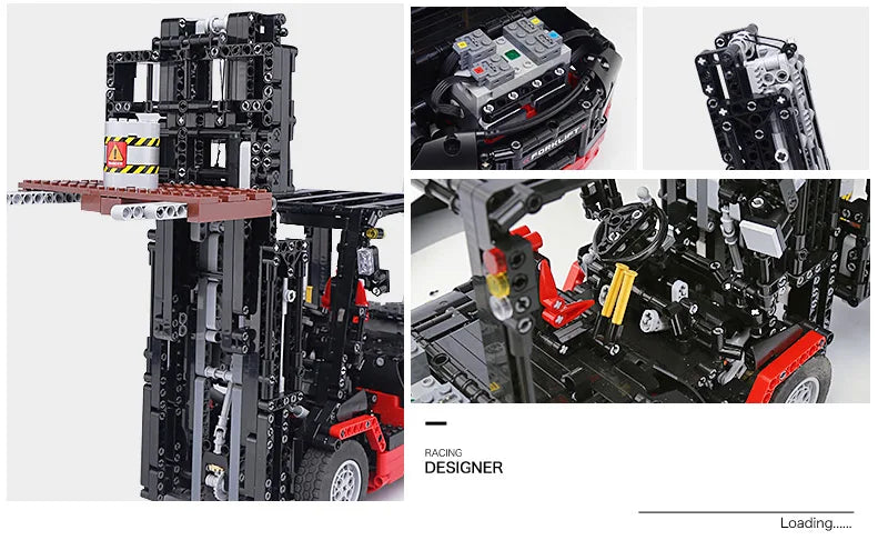 Mould King 13106 Technical Building Blocks MOC-3681 Bricks City Engineering Vehicles RC Forklift Truck Toy For Kid Birthday Gift - Limetastore