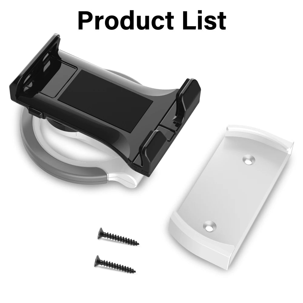 ZEUSLAP Tablet Kitchen Stand Holder | 2‑in‑1 Wall & Under‑Cabinet Mount, 4.7–12.9"