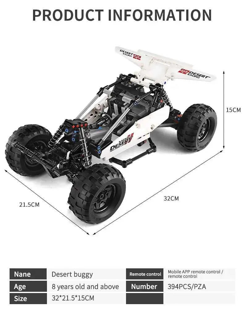 Mould King 18001 Technical MOC‑1812 PF Buggy 2 Desert Car - Limetastore