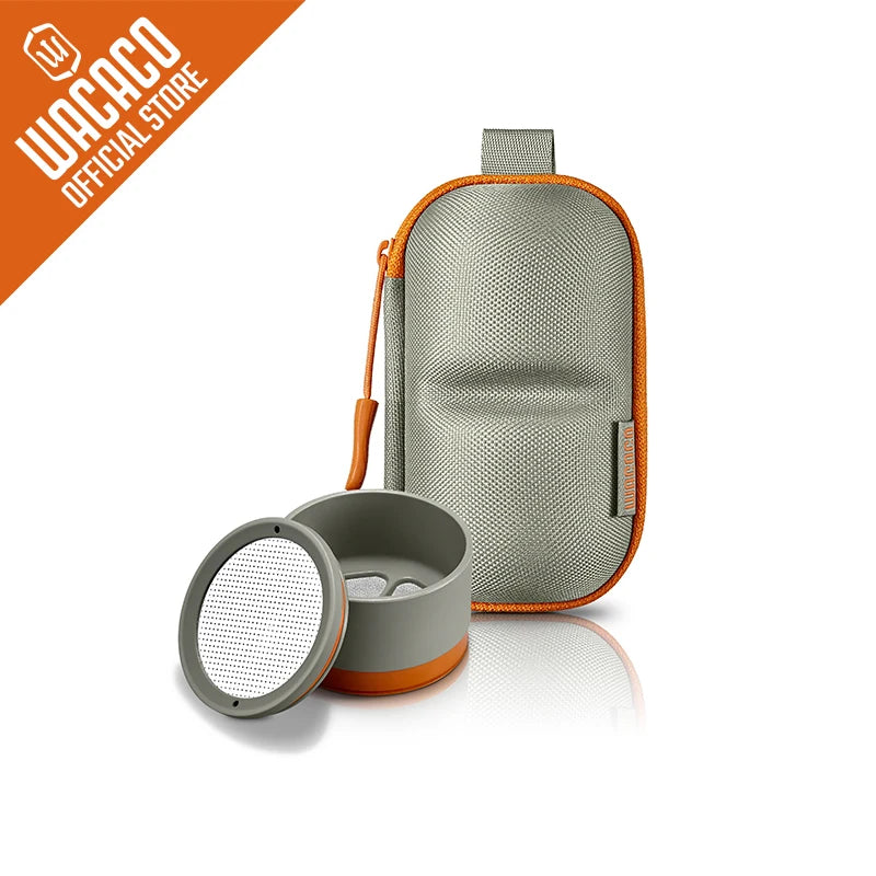 Wacaco Pipamoka Filter Baskets Set – Dual Ground Coffee Baskets with Protective Travel Case