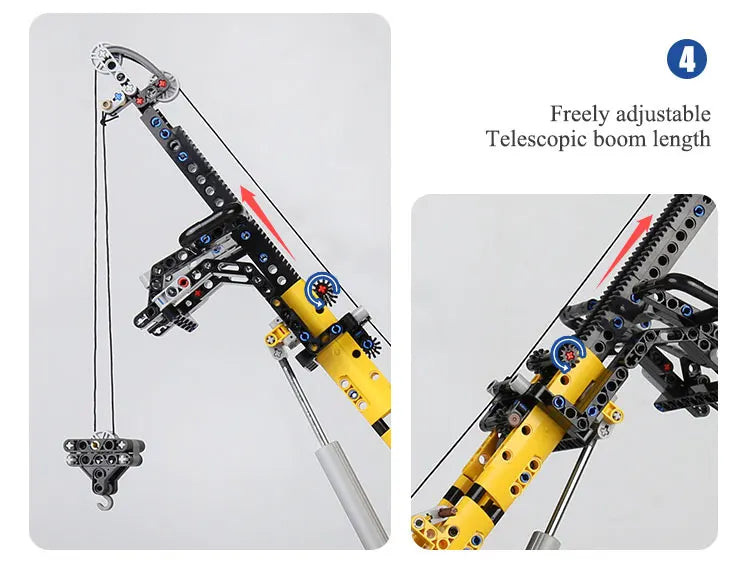 Mould King 17011 High-Tech Tow Truck | Motorized MOC-43434 Road Trailer Building Block Set - Limetastore