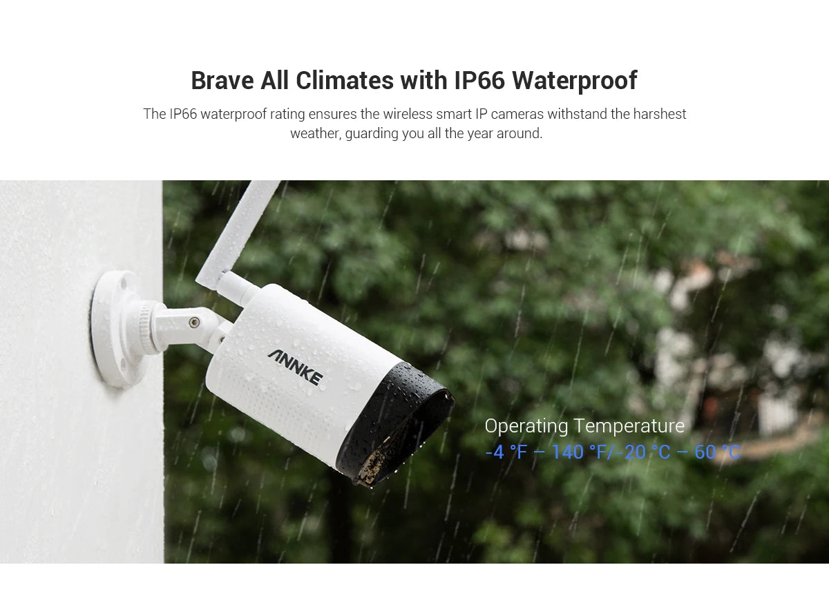 ANNKE 3MP IP Security Camera System | Smart IR, H.265, 100 ft Night Vision