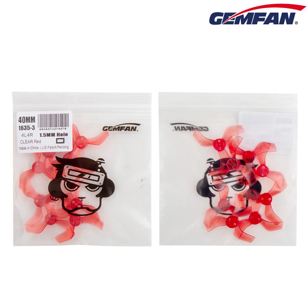 Gemfan 1635 40mm 3-Blade Propeller 1.5mm for Cetus Pro Whoop (8/16pcs)